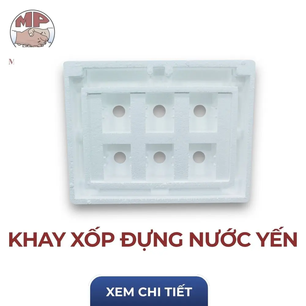 Khay xốp đựng nước yến size nhỏ