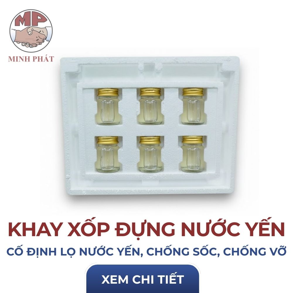 Khay xốp đựng nước yến size nhỏ