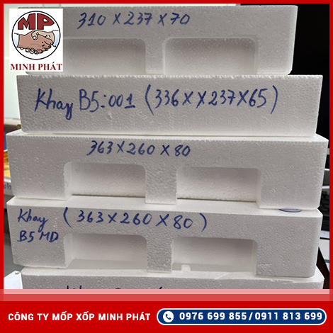 Khay xốp đựng nước yến size lớn