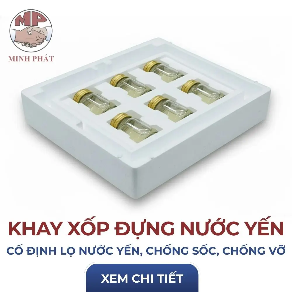 Khay xốp đựng nước yến size nhỏ