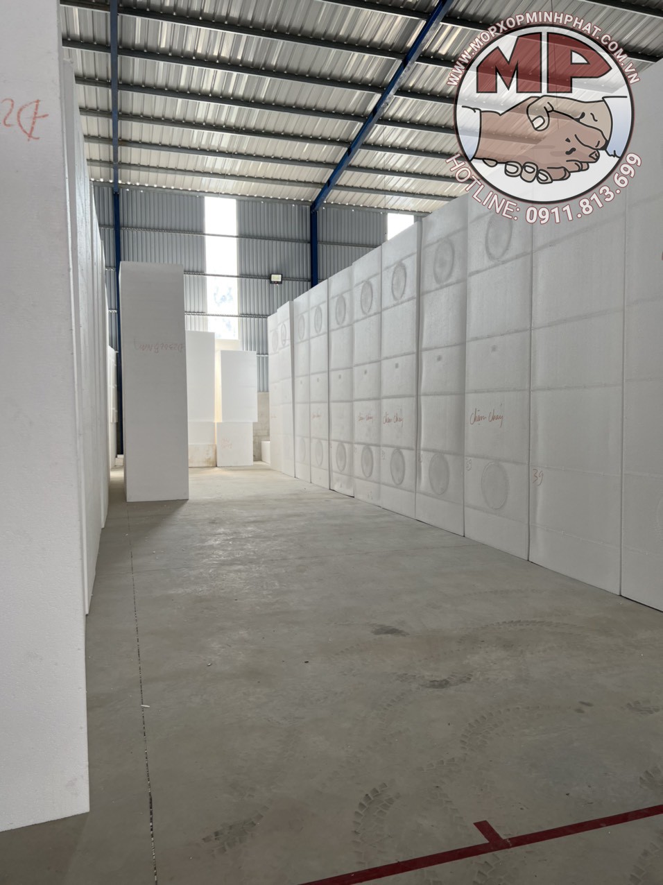 Xốp khối nâng nền chống ngập ( 4000 x 1000 x 1250 )